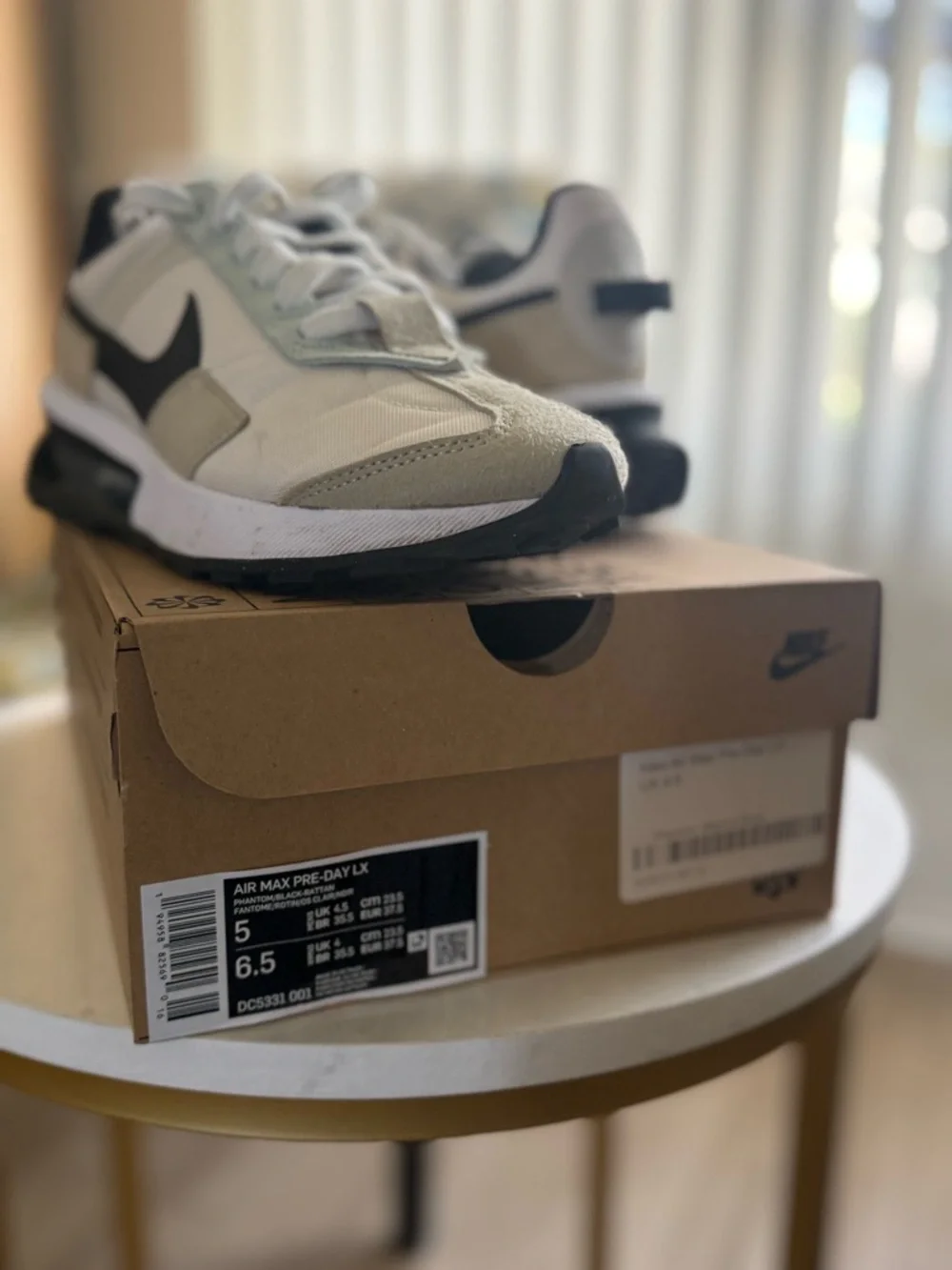 Nike Air Max Pre-Day Lx Women’s Cream and Black Air-Equipped Trainer - Picture 8 of 8